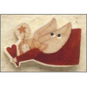 Beads, Buttons & Charm, Flying Angel with Heart by Debbie Mumm Buttons