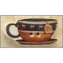 Beads, Buttons & Charm, Teacup with bees by Debbie Mumm Buttons