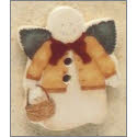 Beads, Buttons & Charm, Snow Angel by Debbie Mumm Buttons