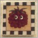 Beads, Buttons & Charm, Raspberry Square Stamp by Debbie Mumm Buttons