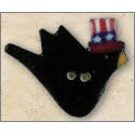 Beads, Buttons & Charm, Patriotic Crow by Debbie Mumm Buttons