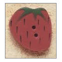 Beads, Buttons & Charm, Medium Strawberry by Debbie Mumm Buttons