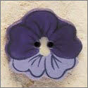 Beads, Buttons & Charm, Purple Pansy by Debbie Mumm Buttons