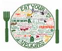 Pattern, Let's Eat Veggies by Imaginating