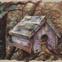 Birdhouse in the Woods