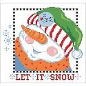Pattern, Let It Snow Snowman Head by Kooler Design Studio