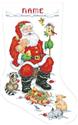 Pattern, Santa & Animals Stocking by Kooler Design Studio