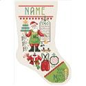 Pattern, Santa Stuff Stocking by Kooler Design Studio