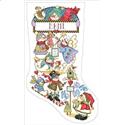 Pattern, Snowmen Playing Stocking by Kooler Design Studio