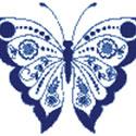 Elegant Butterfly No. 1 Cross Stitch Pattern