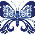 Elegant Butterfly No. 3 Cross Stitch Pattern