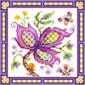 Jacobean Flower No.4 Lavender