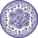 Rose Roundel No.1 Blue