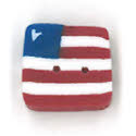 Beads, Buttons & Charm, Tiny Sqaure Flag Button by Just Another Button Company