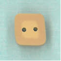 Beads, Buttons & Charm, Folk Art White Poindexter button by Just Another Button Company