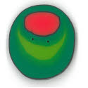 Beads, Buttons & Charm, extra large juicy olive by Just Another Button Company