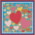 Pattern, Hearts by CrossStitchCards