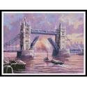 Pattern, Tower Bridge Painting by Artecy Cross Stitch