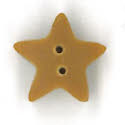 Beads, Buttons & Charm, Small Tarnished Gold Star by Just Another Button Company