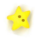Beads, Buttons & Charm, Small Lemon Star by Just Another Button Company