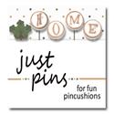 Beads, Buttons & Charm, Block Party-H Is For Home (Just Pins) by Just Another Button Company