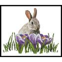 Pattern, Crocus Bunny by Artecy Cross Stitch