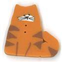 Beads, Buttons & Charm, Large Di’s Cat button by Just Another Button Company