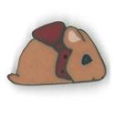 Beads, Buttons & Charm, Thornberry Mouse button by Just Another Button Company