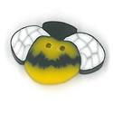 Beads, Buttons & Charm, Tiny Bee Button by Just Another Button Company