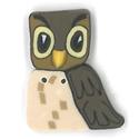 Beads, Buttons & Charm, Medium Owl Button by Just Another Button Company