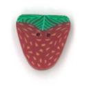 Beads, Buttons & Charm, Medium Strawberry Button by Just Another Button Company
