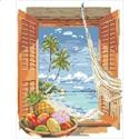 Pattern, Tropical Vacation Window by Kooler Design Studio