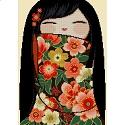 Pattern, LRG K005 Happy Kokeshi Doll AKIKO by Cross Stitch Asia