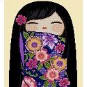 Pattern, LRG K009 Happy Kokeshi Doll SHIZUNE by Cross Stitch Asia