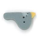 Beads, Buttons & Charm, Small Bluebird Button by Just Another Button Company