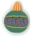 Beads, Buttons & Charm, Heart Ornament Button by Just Another Button Company