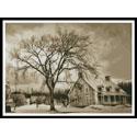 Sepia House in Winter