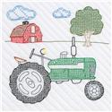 Stamped Stitchable, Tractor (Quilt Blocks) by Jack Dempsey