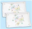 Stamped Stitchable, Butterflies Pillowcase Sham by Jack Dempsey