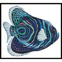 Pattern, Green Blue Purple Fish by Artecy Cross Stitch
