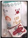 Pattern, USS Mermaid Drumroll And Lobster Fob by Death by Thread