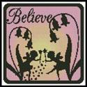Fairy Silhouette Square 3
