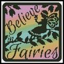 Fairy Silhouette Square 4