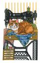Kit, Vintage Sewing Cat by Imaginating
