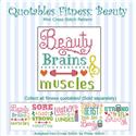Pattern, Quotables Fitness Beauty by PinoyStitch