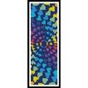 Abstract Rainbow Heart Design Bookmark