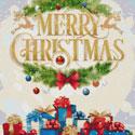 Christmas Greeting Cross Stitch Pattern