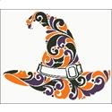Pattern, Witch's Hat Silhouette by Charting Creations