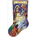 Pattern, O Holy Night Stocking by Kooler Design Studio