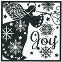 Snowflake Angel Silhouette